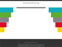 Tablet Screenshot of freemusicarchives.org